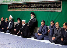 اقامه عزای فاطمی در محضر رهبر معظم انقلاب در حسینیه امام خمینی