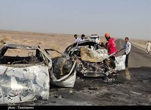تصادف زنجیره‌ای شوتی‌ها جان ۴ نفر را گرفت
