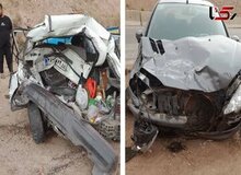 زن ۵۵ ساله برای کمک از خودرو پیاده شد/ چند ثانیه بعد جان باخت/ عکس‌های دلخراش از تصادف