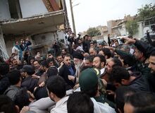 رهبر معظم انقلاب از مناطق زلزله زده استان کرمانشاه بازدید کرد/ سخنرانی در جمع مردم سرپل ذهاب