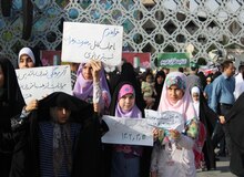 استفاده از کودکان خردسال در تجمع حجاب و عفاف+تصاویر