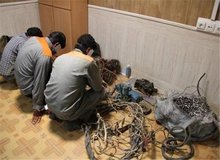 ۲۱ فقره سرقت سیم و کابل برق در پرونده مجرمانه سارق حرفه ای