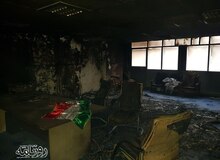 دفتر بسیج دانشجویی دانشگاه شریف در آتش سوخت+تصاویر 
