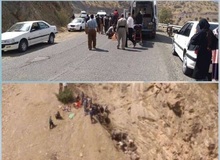 واژگونی مینی بوس با ۲۰ کشته و مصدوم در پالنگان کامیاران