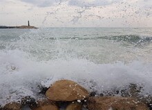 دریای خزر طوفانی می‌شود