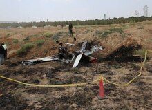 سقوط هواپیمای نظامی در کازرون