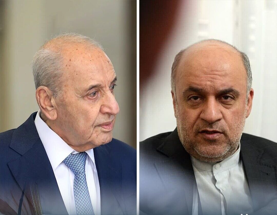 رایزنی نبیه بری و سفیر ایران درباره تحولات لبنان و منطقه