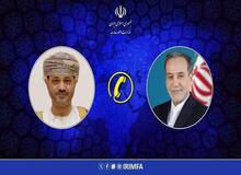 گفت‌وگوی تلفنی وزرای امور خارجه جمهوری اسلامی ایران و سلطنت عمان