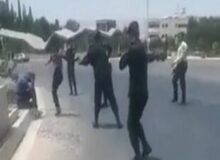 گروگان گیری در فلکه گل سرخ شیراز +فیلم 