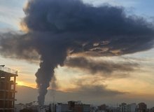 تخلیه موقت یک روستا در پی آتش‌سوزی در کارخانه کاله