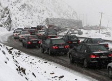 بارش برف‌وباران در ۱۵ استان+اسامی/ترافیک نیمه‌سنگین درمحورهای منتهی به‌تهران