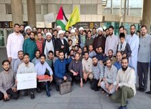 استقبال روحانیون و نیروهای انقلابی از قاسمیان،  رئیس کتابخانه مجلس پس از ورود به ایران +تصاویر