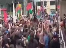  حمله حامیان فلسطین به سفارت آمریکا در فیلیپین+ فیلم 