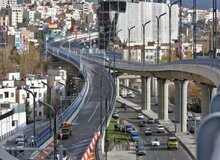 انسداد شبانه مسیر شرق به غرب تونل نیایش و پل صدر