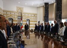 خروج وزیران حزب‌الله و جنبش امل از جلسه کابینه لبنان