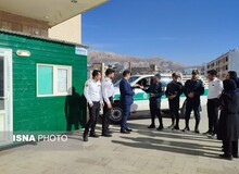استقرار پلیس در بیمارستان شهید جلیل یاسوج
