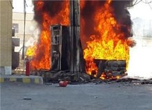 وقوع انفجار در پمپ بنزین جهرم