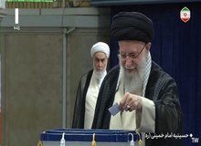 رهبر انقلاب رأی خود را به صندوق انداخت