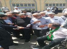 تصاویر جالب از حضور محسن رضایی در نماز جمعه امروز تهران
