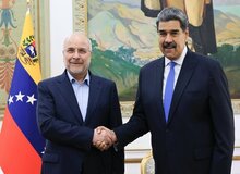 مادورو: دیداری فوق‌العاده با رئیس مجلس ایران داشتم
