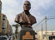 آسیب‌دیدن تندیس سردار سلیمانی در مرز لبنان و اسرائیل