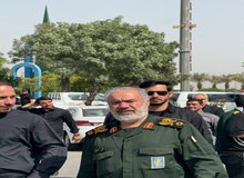  حضور سردار فدوی و حسین طائب در تشییع شهید حاجی‌زاده+تصاویر