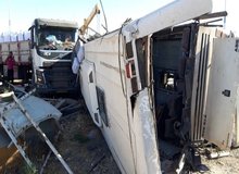 یک حادثه تلخ دیگر/ پنج «سرباز» در حادثه واژگونی دستگاه اتوبوس در محور زاهدان – آباده جان خود را از دست دادند