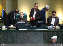 شوخی لاریجانی با روحانی بر سر غیبت ربیعی/ رئیس جمهور: چشم نزنید الان رابطه‎مان با دستگاه قضا خوب است!