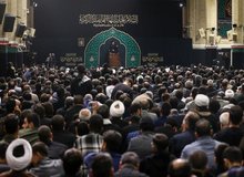 آخرین شب عزاداری شهادت حضرت زهرا(س) در حسینیه امام خمینی(ره)