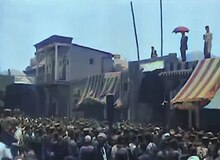 فیلم رنگی شده عزاداری عاشورا در سبزه میدان تهران سال ۱۳۱۰+فیلم