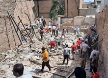 ۵ نفر فوتی در حادثه ریزش ساختمان شهر گلستان 