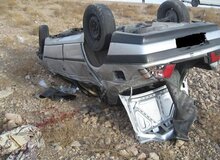 واژگونی خودرو در جاده قمصر با ۲ کشته و یک مصدوم 