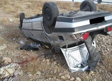 واژگونی خودرو در جاده قمصر با ۲ کشته و یک مصدوم 