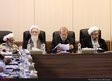 ظریف و سعید جلیلی در کنار یکدیگر/ جلسه مجمع تشخیص مصلحت نظام+ تصاویر