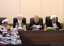 ظریف و سعید جلیلی در کنار یکدیگر/ جلسه مجمع تشخیص مصلحت نظام+ تصاویر