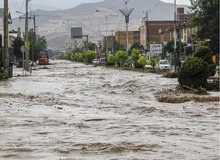 جان باختن ۲ تن در سیل شهرستان فسا
