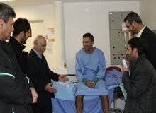 احمدرضا عابدزاده برای چکاب در بیمارستان بستری شد