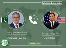 رایزنی تلفنی وزیران خارجه پاکستان و آمریکا
