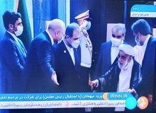 آیت الله جنتی بدون ماسک در مراسم تحلیف ابراهیم رئیسی شرکت کرد+عکس 