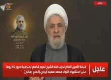 نعیم قاسم: حاج رمضان، شهید ایرانی فلسطین است