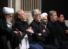 حضور مسئولان در مراسم عزاداری امام حسین(ع) در حسینیه امام خمینی+تصاویر