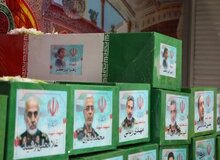 اولین تصاویر از تابوت فرماندهان و دانشمندان شهید جنگ  اسرائیل و ایران
