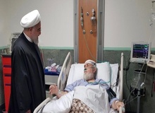 رئیس‌جمهور از حجت‌الاسلام شهیدی عیادت کرد
