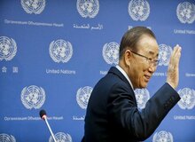 بان کی مون: سازمان ملل از نقشش در حل مساله فلسطین باز ماند

