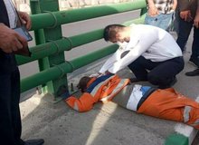 مرگ کارگر رفتگر بر اثر تصادف در اتوبان های کرج+ عکس 
