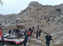 آمار فوتی‌های حادثه واژگونی اتوبوس سربازان به ۱۰ نفر رسید