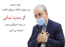 مزد آن گرفت که جانِ بردار «فقط حَرف» زد/ پرویز سروری: از دکتر نمکی در دولت اصولگرای بعدی استفاده می کنیم!