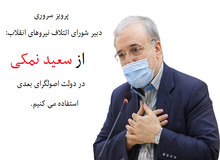 مزد آن گرفت که جانِ بردار «فقط حَرف» زد/ پرویز سروری: از دکتر نمکی در دولت اصولگرای بعدی استفاده می کنیم!