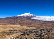 دماوند سفید شد / اولین برف پاییزی در ۱۲ مهر / پاییز زودتر به ارتفاعات تهران رسید+ عکس