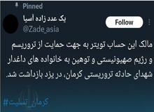 بازداشت فرد توهین‌کننده به شهدای حادثه تروریستی کرمان در یزد